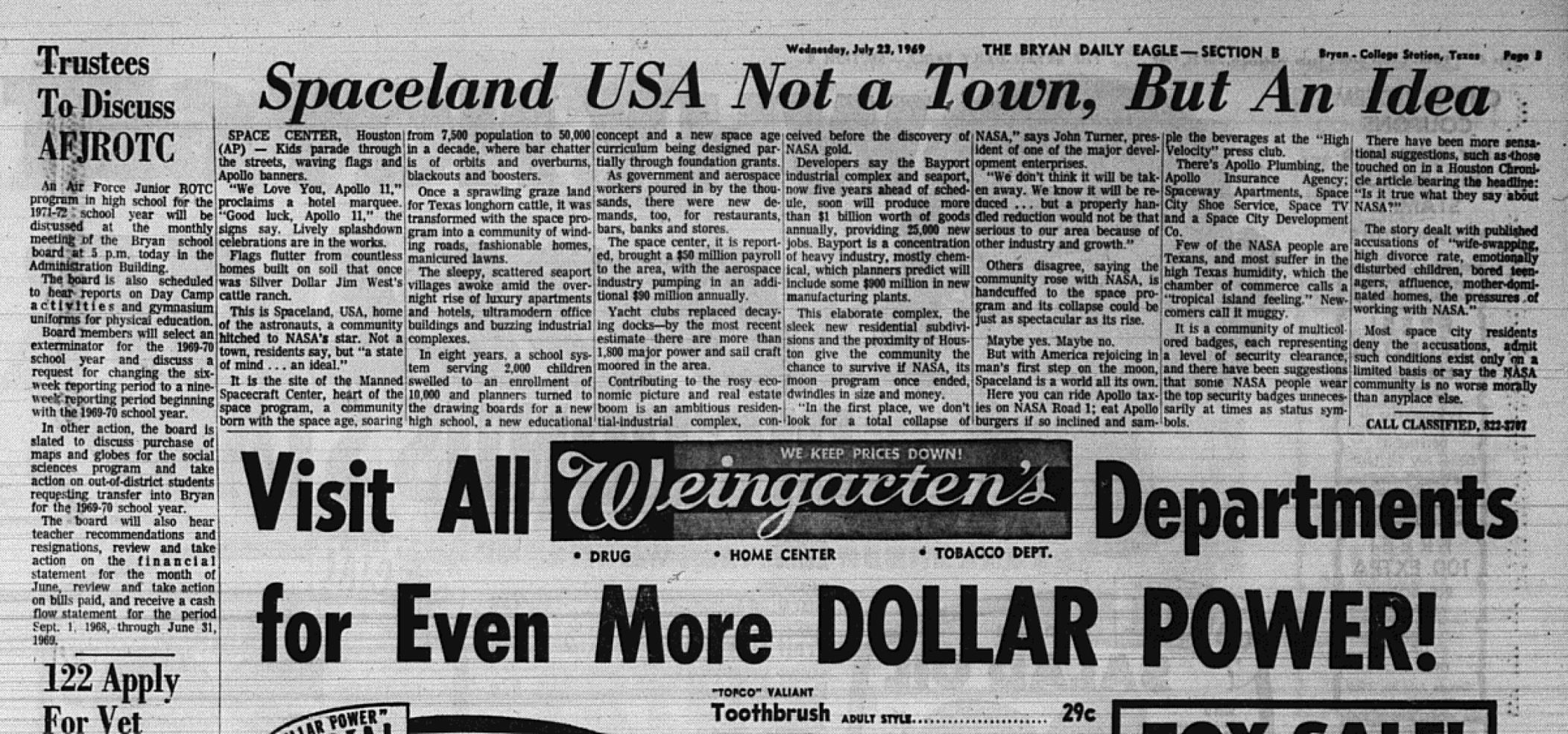 The Eagle Archives: July 23, 1969